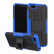 Wytrzymała obudowa do Huawei Y5 Prime 2018 Case Huawei Y5 2018 DRA-LX1 LX2 L22 pancerz zderzak odporny na wstrząsy twardy silikonowy futerał na telefon