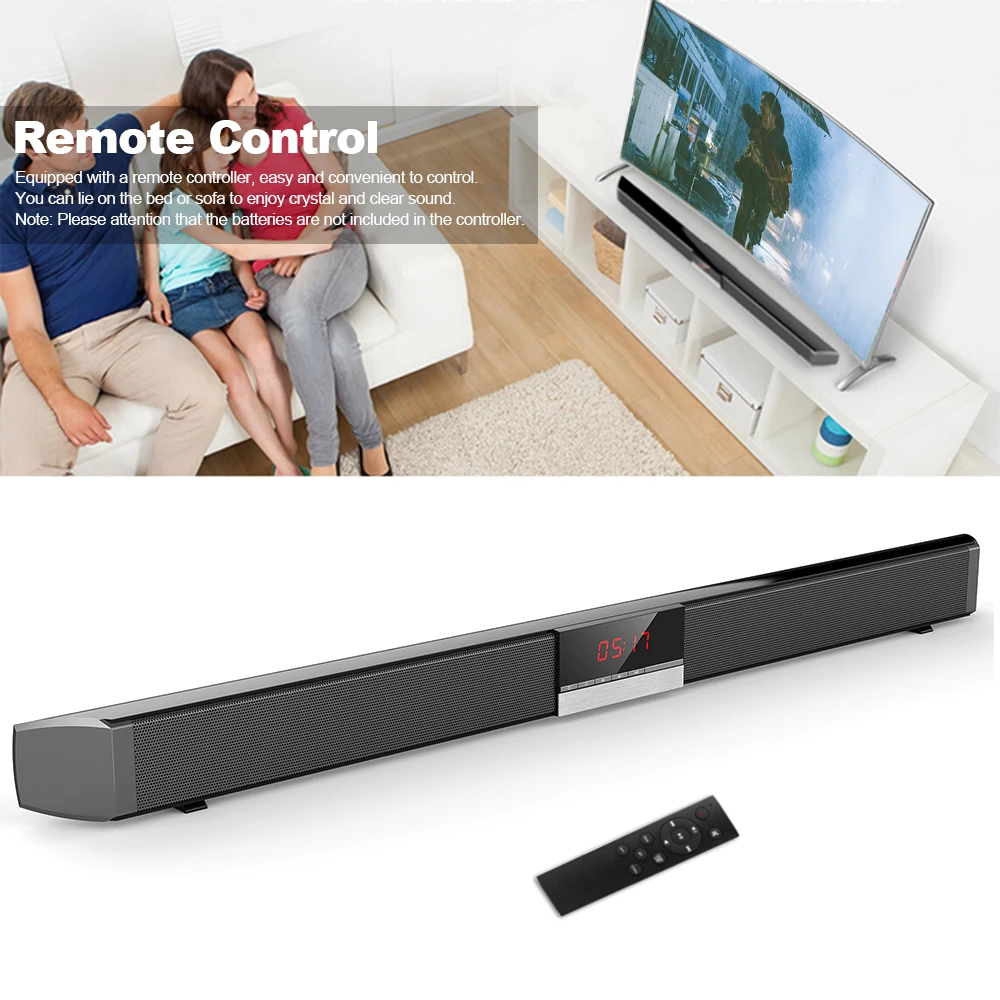 SR100 Plus беспроводной Bluetooth динамик домашний телевизор Soundbar, сабвуфер стерео объемный звук 4*15 Вт динамик s для домашнего кинотеатра