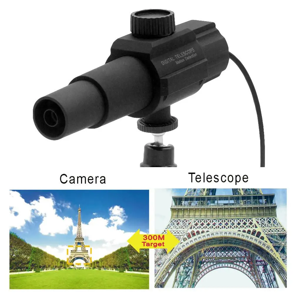 

W110 Digital Smart USB 2MP Microscope Camera Telescope with Movement Detection Spot Monitor Photographing Videotaping Live Webca