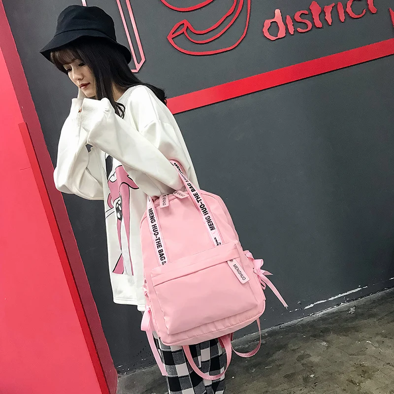 Menghuo Fashion Women Students Backpack for Girls Mochila Feminina Mujer Travel Backpack Women School Bags Bolsa Escolar BagpackIMG_1644