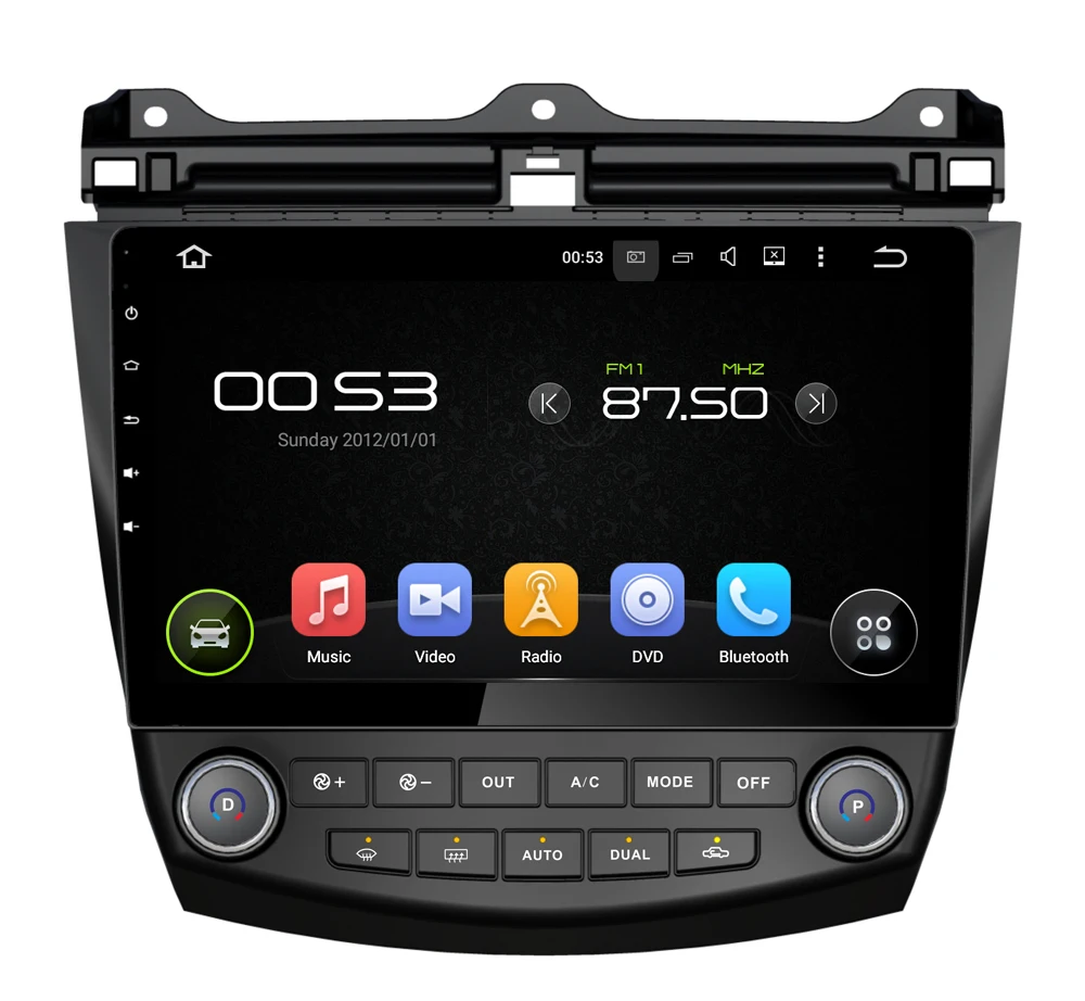 Best Android 8.0 octa core 4GB RAM car dvd player for HONDA ACCORD 7 2003-2007 ips touch screen head units tape recorder radio gps 0