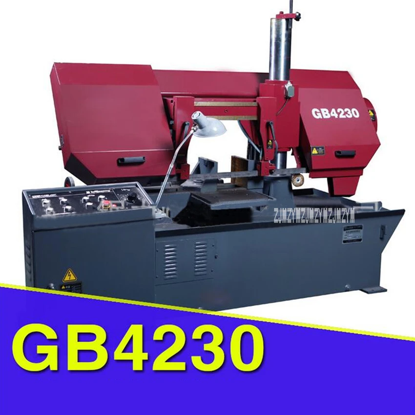 

GB4230 Hydraulic Semi-automatic Band Sawing Machine Double-column Horizontal Metal Band Sawing Machine 380V 3KW 29/54/68m/min