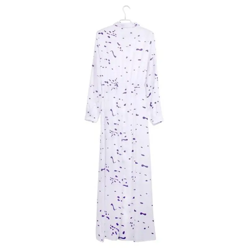 print maxi dresses summer for women full sleeve floor length dress elegant daily casual dress sexy long dropshipping 40AT201