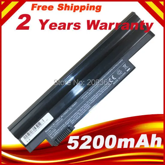 Продажа Аккумулятор для ноутбука acer Aspire One 722 AO722 D257 D257E AL10A31 AL10G31 Нетбуки D260 D270 счастливая, хром AC700 AL10B31
