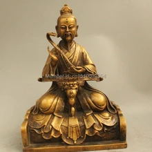 1" Китайский Фэншуй Медь Даосизм Даосская Священник Лао Июня Бог Статуя Скульптура