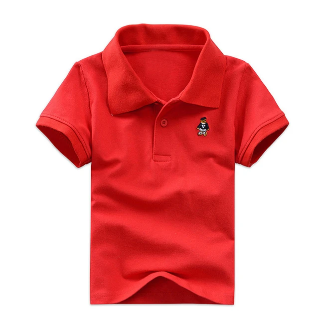 Color caramelo 2019 marca niños polo camisa niñas manga corta Casual  camisetas algodón verano ropa adolescente 2-12 años niños camisetas _ -  AliExpress Mobile