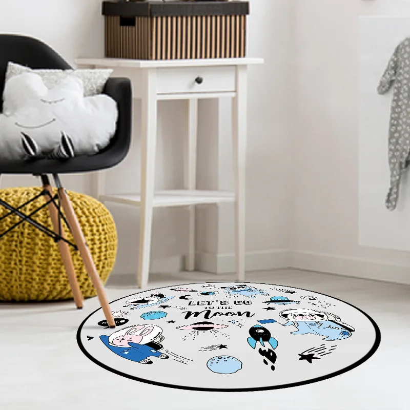 Fresh Round Rug Cartoon Carpet Universal Animals Round Carpet Computer Chair Floor Pad Floor Mat for Bedroom Kids Floor Pad Fresh Round Rug Cartoon Carpet Universal Animals Round Carpet Computer Chair Floor Pad Floor Mat for Bedroom Kids Floor Pad