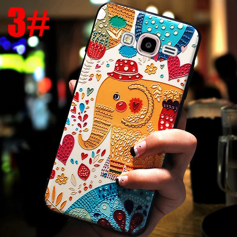 Роскошный чехол YonLinTan для Samsung Galaxy J 5 J5 2015 J500 задней панели телефона с 3D милыми 360