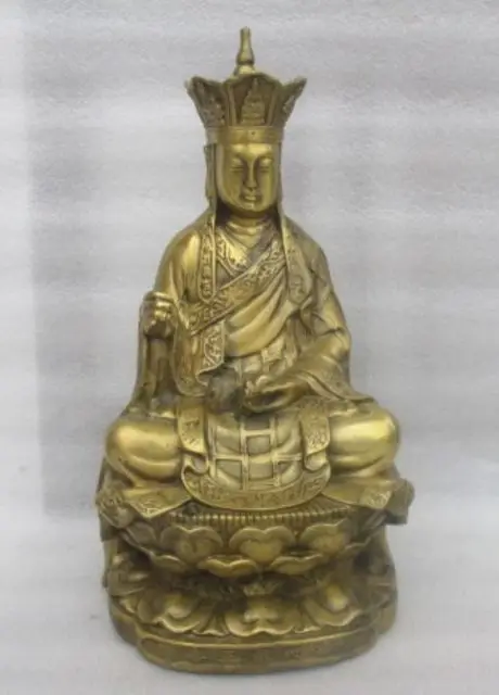 

China's rare bronze buddhist exorcism earth treasure bodhisattva statues
