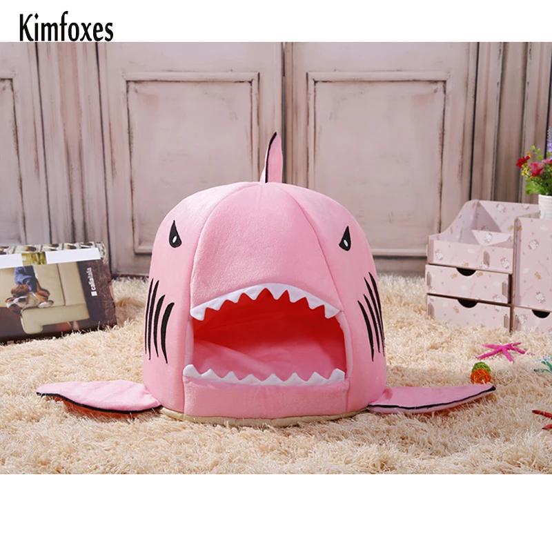 Shark Shape Dog Beds Warm Soft House Pet Sleeping Bag Cat Sofa Bed Puppy for Nest Mat Products | Дом и сад