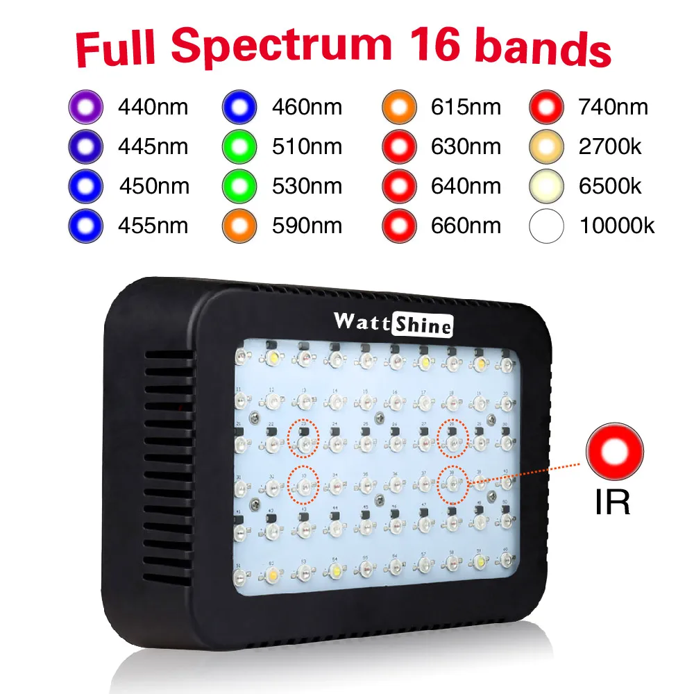 Полный спектр светодиодный светильник для выращивания s 300 Вт лампа для выращивания 16 полос светильник для выращивания растений Комнатные цветы для ее теплицы садовый тент
