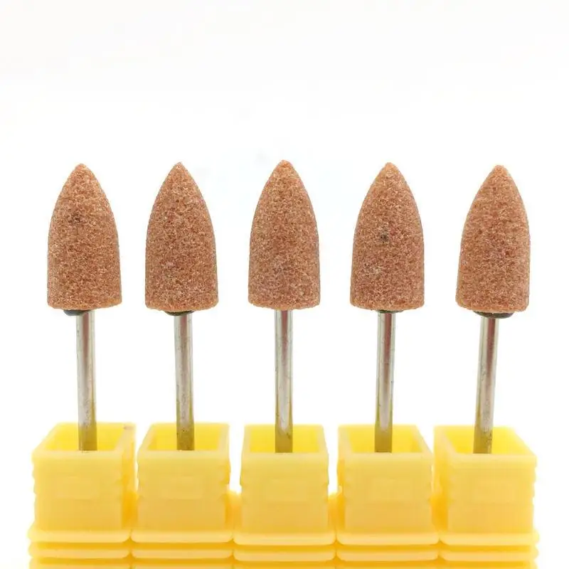 

5 PCS Ceramic Stone Nail Drill Bit 3/32" Rotary Burr Cuticle Clean Mill Manicure Pedicure Tools Nail Drill Accessories