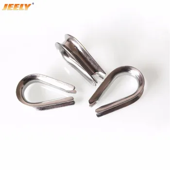 

JEELY 10PCS 2/3/4/5/6/8/10/12/14/16/18/20/22MM Stainless Steel Wire Winch Rope Thimble For marine/boat hardware