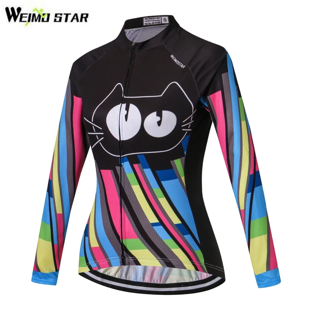 Pro Women/'s Cycling Jersey Top Long Sleeve Bike Bicycle Clothing Breathable S-XL