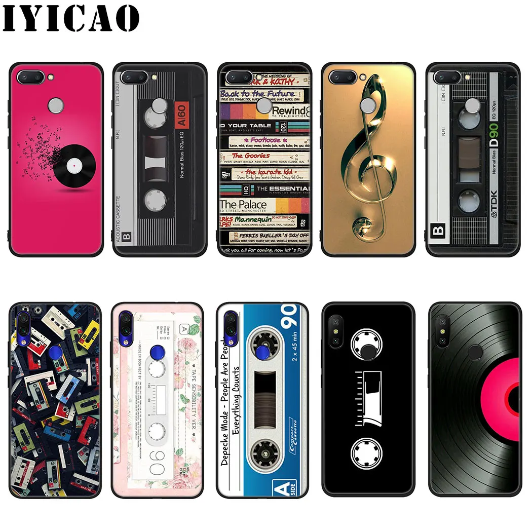 IYICAO RETRO CLASSIC CASSETTE Soft Case for Xiaomi Redmi 4A 4X 5 5A Plus 6 6A 7A Pro 7 S2 K20 |