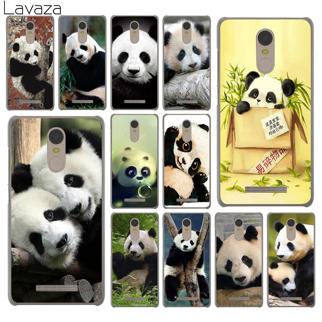 

Lavaza Cute Asian Baby Panda Bear Hard Phone Case for Xiaomi Redmi K20 7A 6A 4A GO S2 Note 8 7 5 4 4X 6 Pro Plus Cover