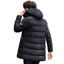 Зимняя куртка мужская Тонкая Толстая с капюшоном наивысшего качества водонепроницаемая куртка на молнии модное зимнее пальто мужское темно-синее серое армейское зеленое пальто