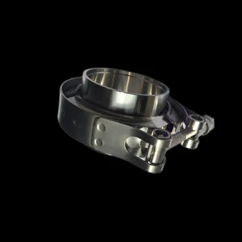 

Quick install disconnect car pipe fitting racer engine tuner supra turbo outlet downpipe flange stainless steel 3" v band clamp