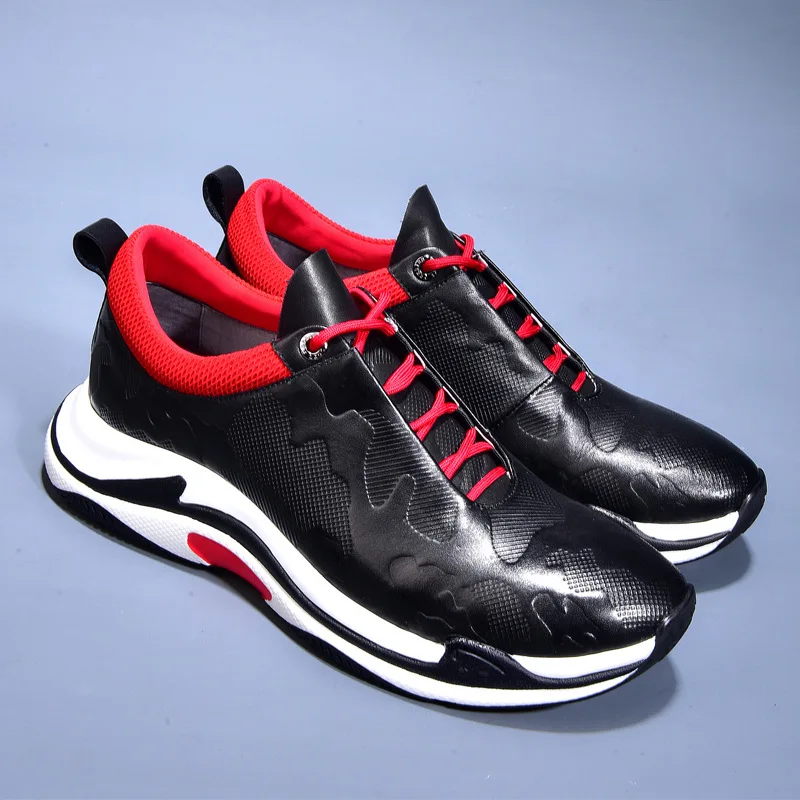Nova Do Casuais Respirável Botas Todos Couro 2018 De Lazer Moda Sneaker Homens Genuíno Dos Jogo Sapatos Os R4w06pqp