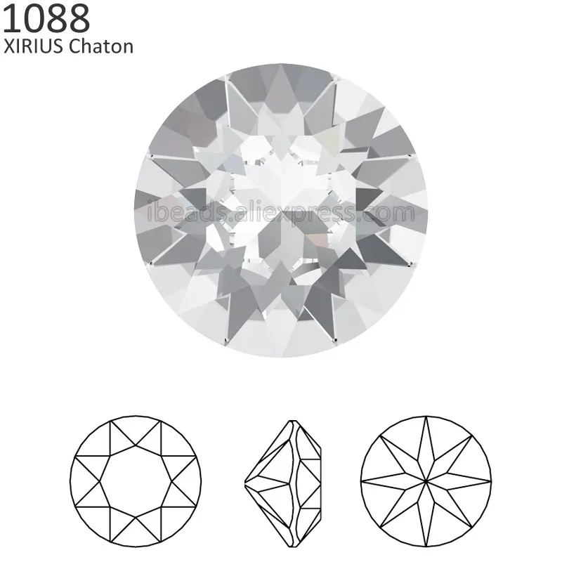 

(24 Pcs) 100% Original Crystals from Swarovski 1088 XIRIUS Chaton Pointed Back Foiled Rhinestone Strass for nail art DIY jewelry