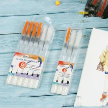 3/6 шт. водопроводная ручка набор нейлоновых волос для хранения воды кисть для письма твердая Акварельная Водорастворимая цветная свинцовая кисть Инструменты