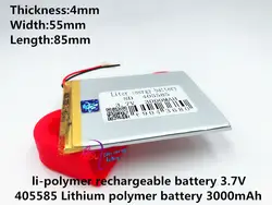 Новейший 405585 литий-полимерный аккумулятор 3,7 в 3000 мАч литий-ионный аккумулятор для мобильного телефона power Bank электронная книга
