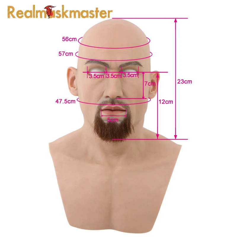 Realmaskmaster взрослых Латекс реалистичный Маскарад силиконовая маска для мужчин полный уход за кожей лица вечерние натуральной кожи Вечерние Маски фетиш