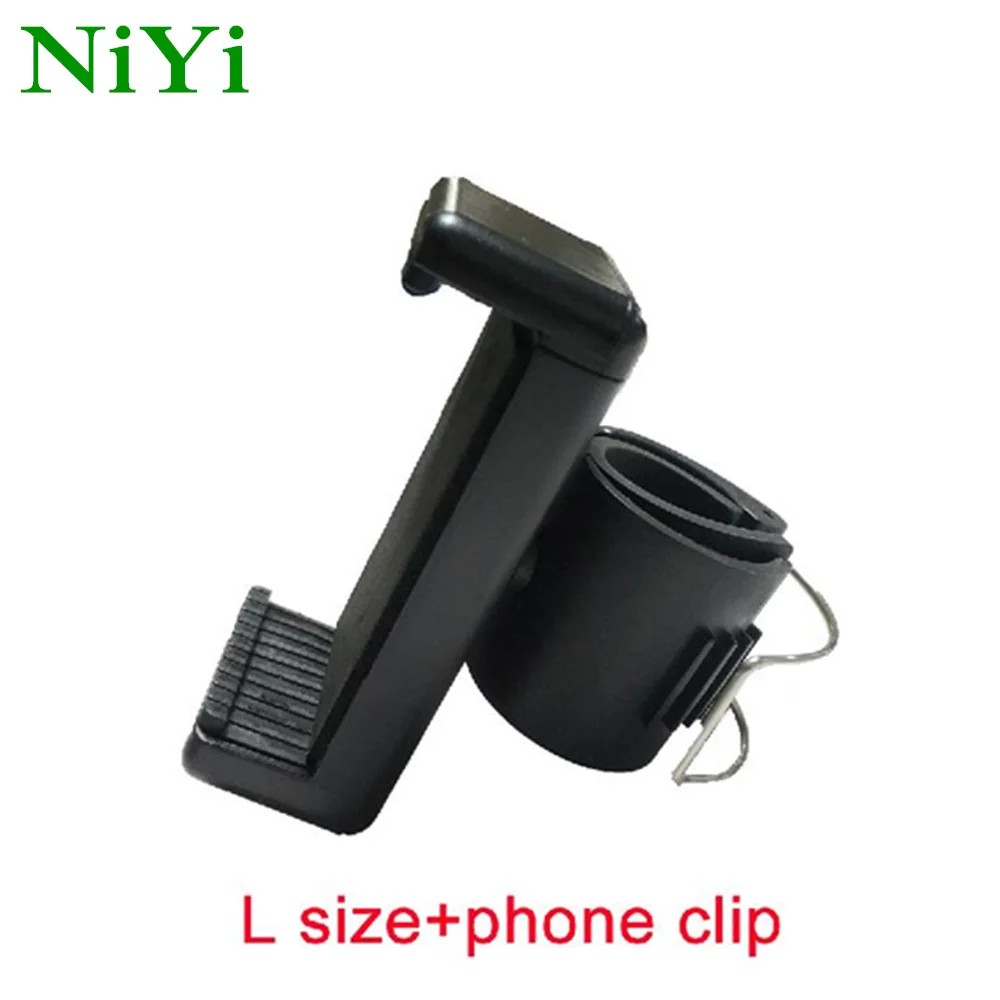 

NiYi Self Selfie Lock Clip Stick Monopod Adjustable Buckle Phone Holder Adapter for GoPro 7 6 5 4 3 Way Monopod
