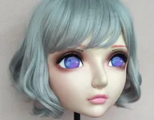 Best Price (GL045) Female Sweet Girl Resin Half Head Kigurumi Mask With BJD Eyes Cosplay Anime Role Lolita Mask Crossdress Doll Best Price (GL045) Female Sweet Girl Resin Half Head Kigurumi Mask With BJD Eyes Cosplay Anime Role Lolita Mask Crossdress Doll