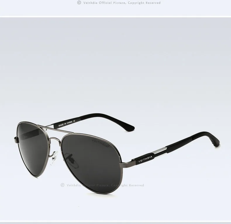 Eyewears Accessories 6695 Алюминиевые магний авиатор солнцезащитные мужские очки с поляризованными линзами для вождения, рыбалки - Цвет линз: Серый