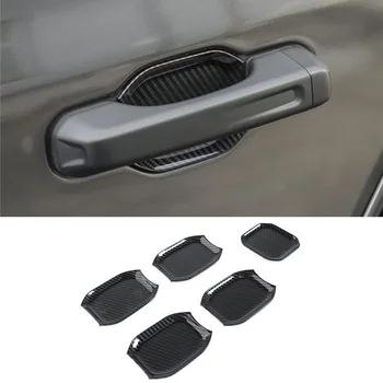 

Carbon Fiber Vein ABS Door Handle Bowl Cover Car Stickers Suitable for Jeep Wrangler JK 2018 on Car Styling Accessories