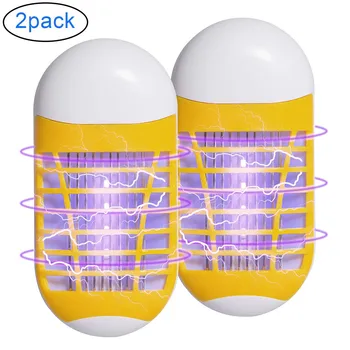 

2PCS Mosquito Killer LED Electric Fly Bug Zapper Mosquito Insect Killer Kids Bedroom LED Light Trap Lamp Pest Control Killer