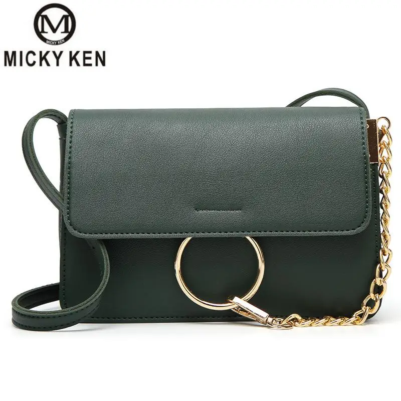 

Micky Ken Brands Women's Bag 2019 Popular Pu Ladies Shoulder Messenger Bag Chain Small Square Bag Casual Korean Package