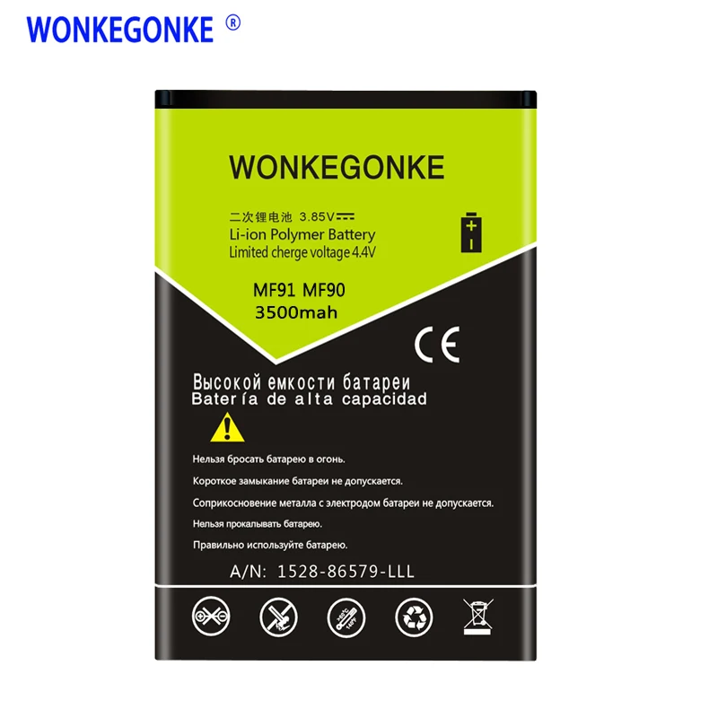 

WONKEGONKE Li3723T42P3h704572 For ZTE MF91 MF90 4G WIFI Router Modem Batteries Bateria