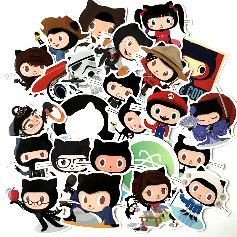 Новинка 24 шт./лот автомобильный Стайлинг github наклейка водонепроницаемая