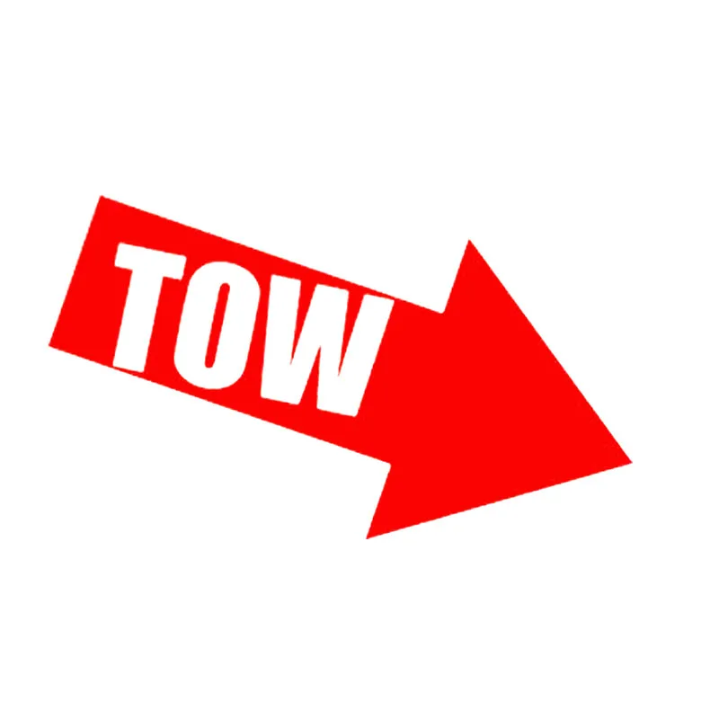 

15*8cm TOW Letters Emblem Decal JDM Vinyl Car Window Truck Sticker Styling Red/Black/White Automobile Accessories