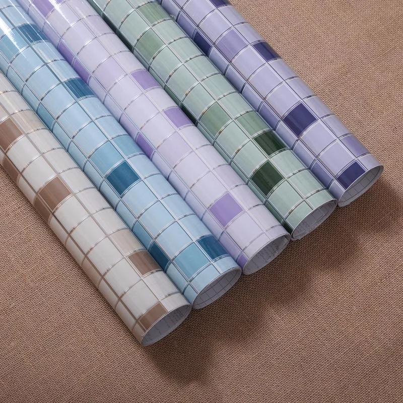 

60*100cm Oil-proof mosaic kitchen heat-resistant self-adhesive paper aluminum foil paper stove waterproof and oil-proof stickers