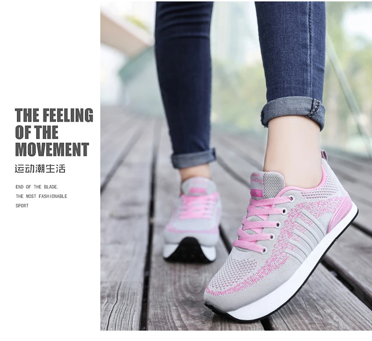 New Fashion Toning Shoes Women Men Fitness Walking Sneakers Casual Women Wedge Platform Shoes Loafers Slimming Swing Shoes