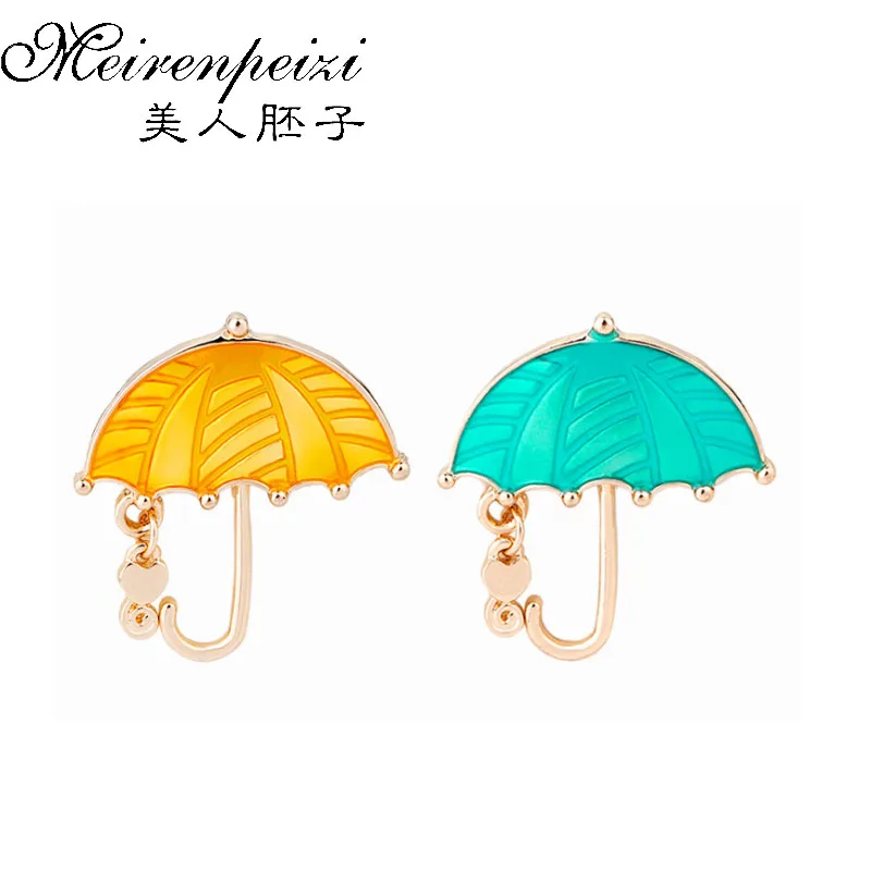 Женская эмалированная брошь в виде зонта It's Raining | Украшения и аксессуары