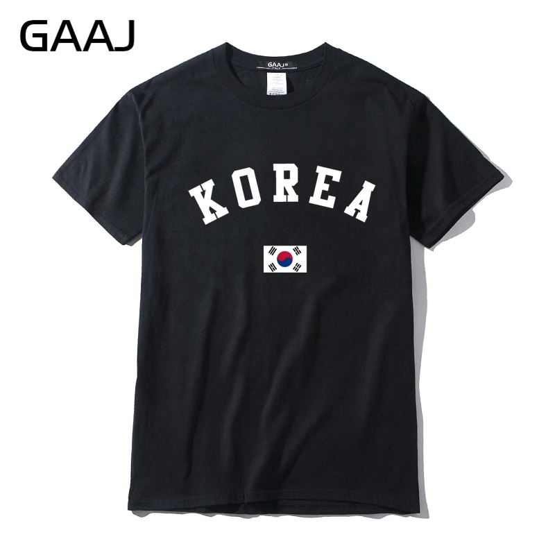 

Print Letter "Korea Flag" Men T Shirts Fashion 3XL Funny T-shirts For Man Tees Homme High Quality Top Printed Plus Size Tops Tee