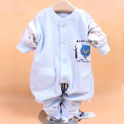 Ксения детская одежда 2017 Новый хлопок Длинные рукава комбинезон для детей одежда для малышей От 0 до 2 лет детские комбинезоны Комплект для