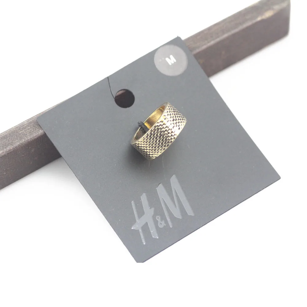 Simple Around Thick Wide Band Punk Ring