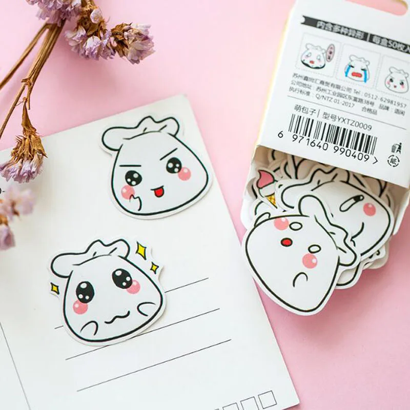 Kawaii لطيف الكعك ملصقات الزخرفية البوم الهاتف المحمول على شكل الأختام ملصقات محاصر القصاصات ملصقات مجموعة القرطاسية