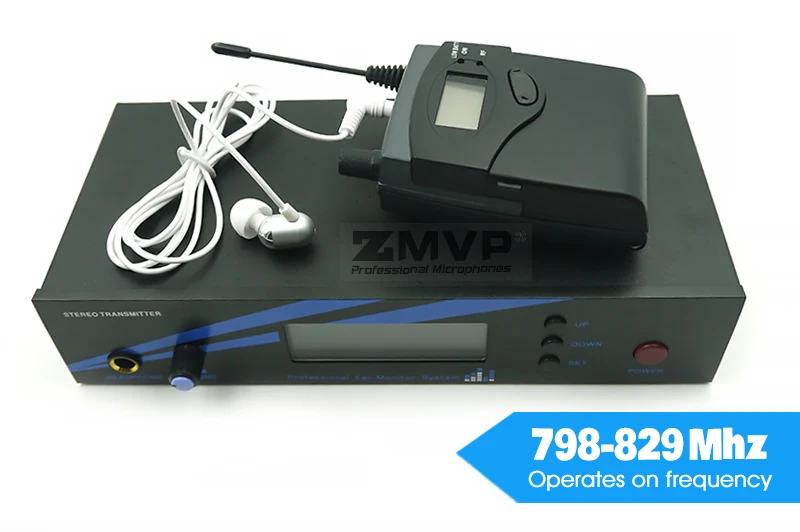 ZMVP 300 IEM G2 профессиональный монитор в ухо Беспроводная система с одиночным в ухо бодипак передатчик набор для сценического представления