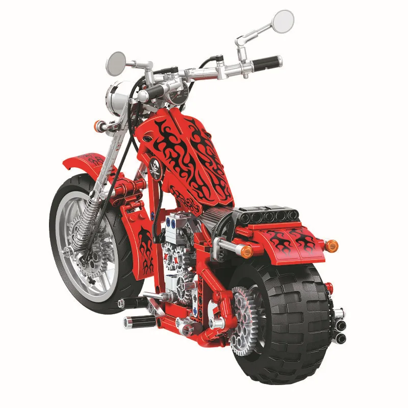 

568Pcs Technic Motorcycles building block Brick Model Bricks Intelligent Toys for Children Compatible with Legoingly