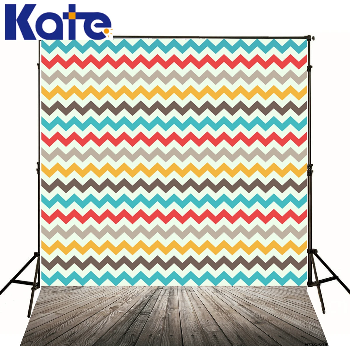 Kate Цветной волнистые полосы фонов Фотография деревянный пол цифровая печать фотографические Задний план для Аксессуары для фотостудий j01681