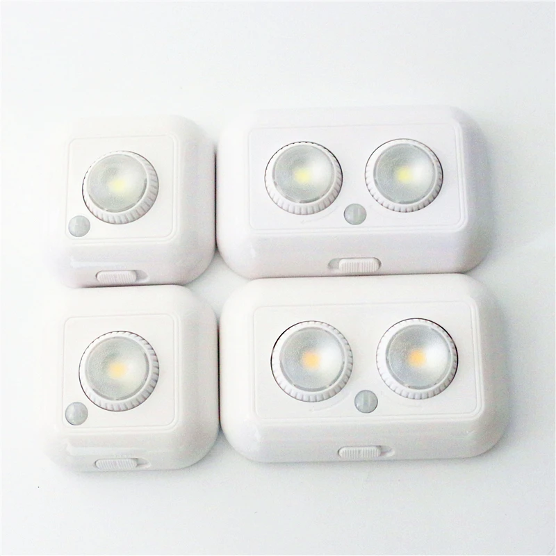 

360 Degree Bright LED Source Adjustrable Orientation PIR and Light Sensor Lamp DC4.5V 3 X AAA Battery Wall Emergency Night light