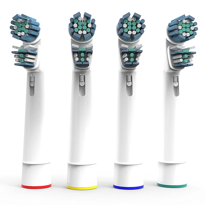 

Replacement Toothbrush Heads Dual Clean Compatible With Oral B Electric Toothbrush Brush Head 4 Pieces Plaque Removal SB-417A