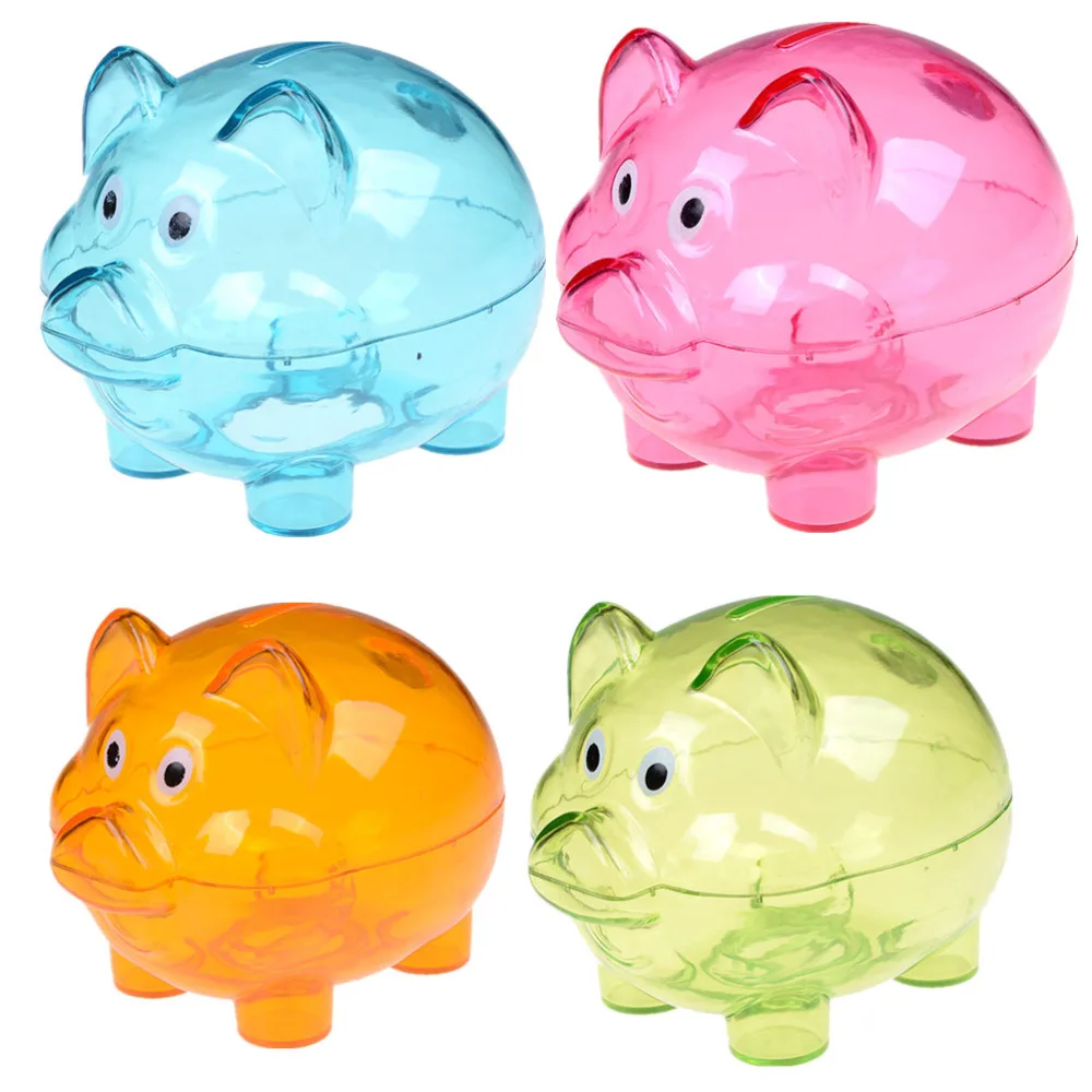 Acrylic Money Saving Box Transparent Savings Box Piggy Bank Coin Storage Box  Home Decor Transparent Round Money Box Tools - AliExpress