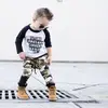 Toddler Kids Baby Boy Camo Outfits Clothes T-shirt Tops+Pants Trousers 2PCS Set 1